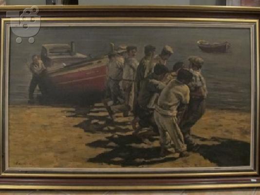PoulaTo: Πίνακας, λάδι σε καμβά, υπογραφή 